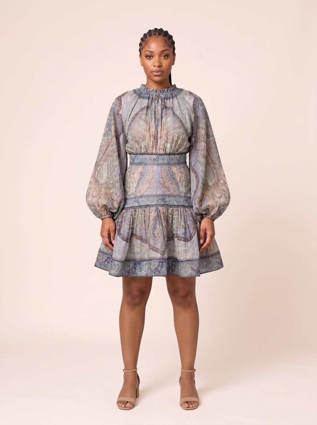 Amara Paisley Mini Dress