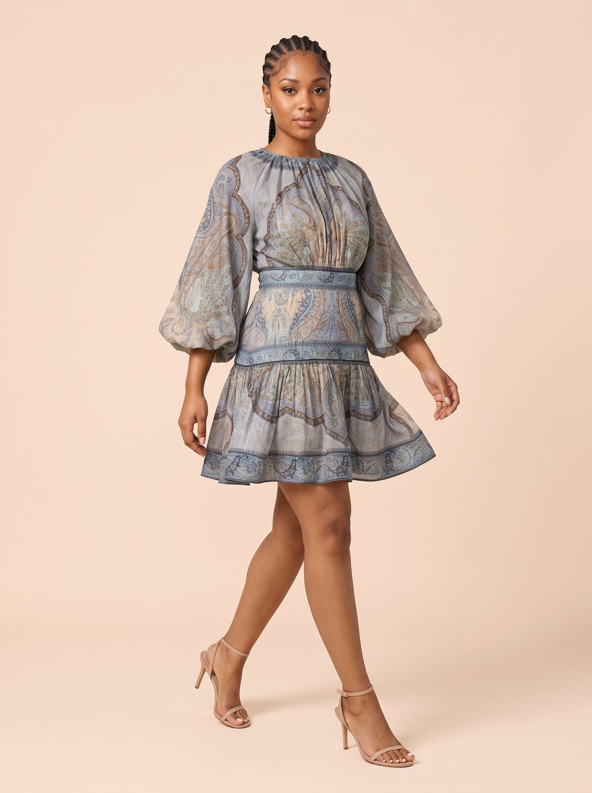 Amara Paisley Mini Dress
